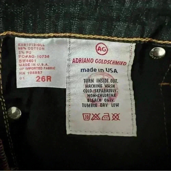 AG Adriano Goldschmied Flare Jeans Women's Size 26R Vintage Denim Y2K EUC - Picture 6 of 7